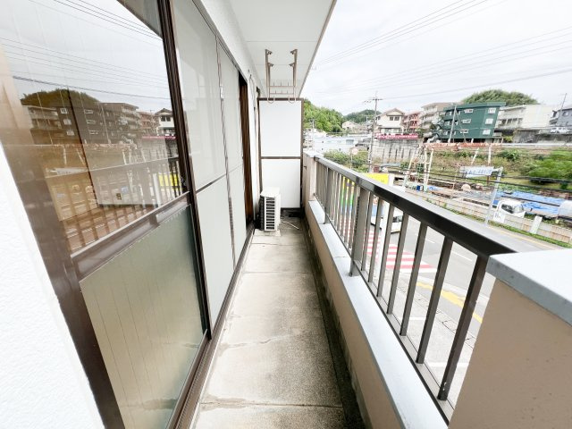 高の森コーポのバルコニー