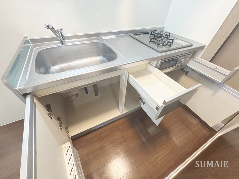 ル・ベリエ浮間のキッチン|キッチン収納です