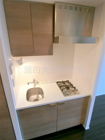 イプセ蒲田のキッチン|キッチン　システムキッチン　２口コンロ