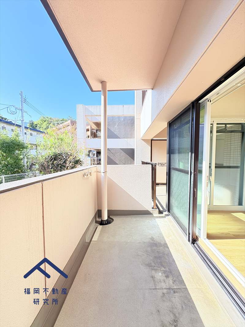 ダイナコート高宮のバルコニー