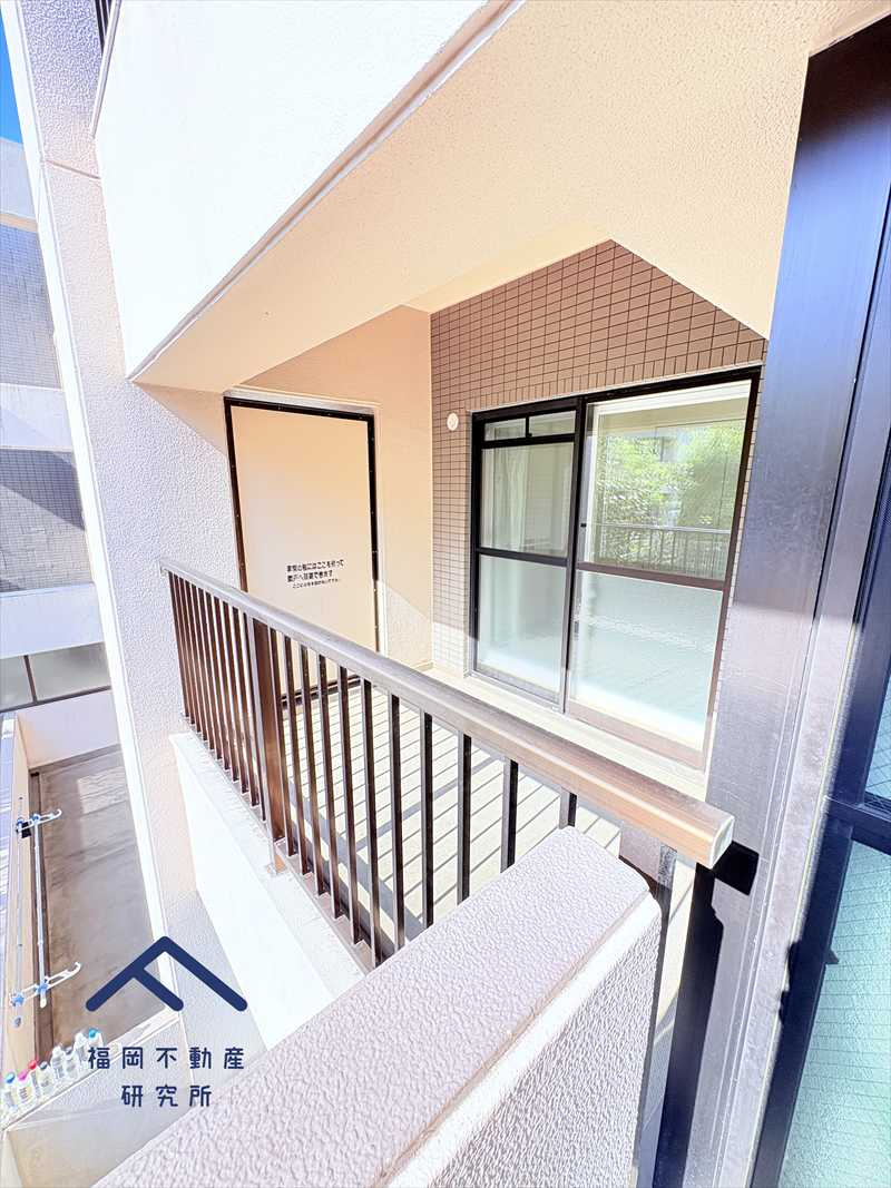 ダイナコート高宮のバルコニー