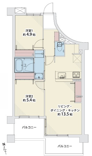 ダイナコート高宮の間取り