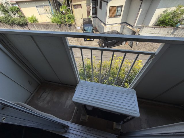 旭が丘ハイツのバルコニー