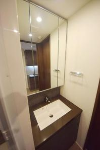 ザ・パークハビオ新御徒町の独立洗面台