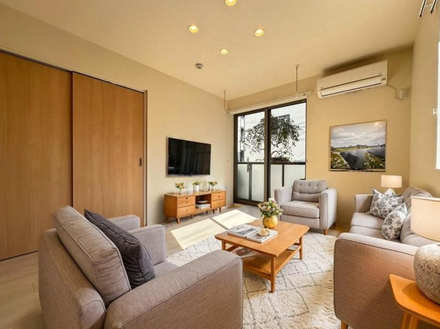 ドムスＮＹ・杉並の居間・リビング|★明るいリビング※家具設置イメージです★