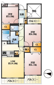 【間取り】 | レールシティ西国分寺