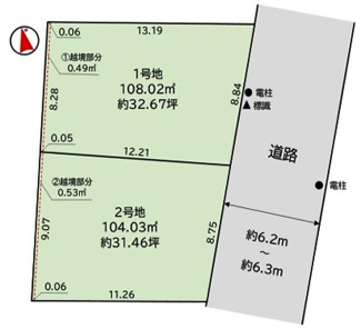【土地図】 | 川越市仙波町3丁目　建築条件なし売地　東武東上線『川越駅』徒歩19分　【第一小学区】