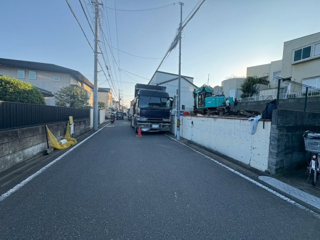 川越市仙波町3丁目　建築条件なし売地　東武東上線『川越駅』徒歩19分　【第一小学区】の前面道路含む現地写真