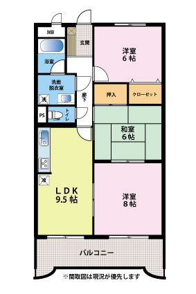 スワンマンション今宿の間取り
