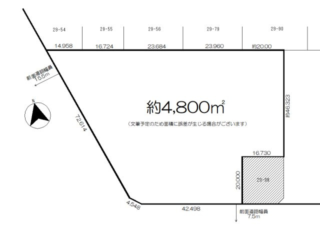阿寒町富士見2丁目　売土地の土地図