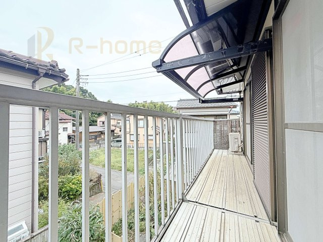 流山市駒木台　中古戸建のバルコニー|お布団やラグなどの大きな物も干しやすい広々としたバルコニー！