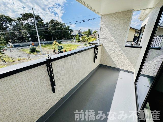 前橋市三河町１丁目　限定1棟　ハートフルタウン　新築建売のバルコニー|バルコニー付きです
