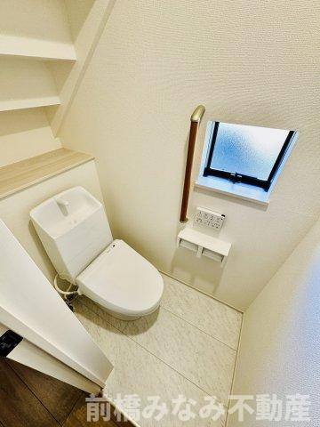 前橋市三河町１丁目　限定1棟　ハートフルタウン　新築建売のトイレ|シンプルで使いやすいトイレです