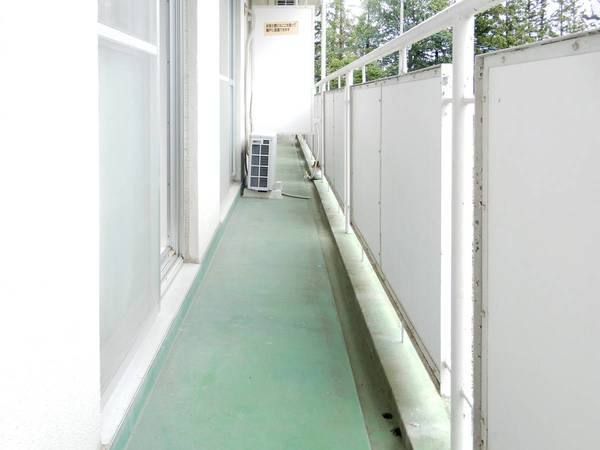 ビレッジハウス紫波2号棟のバルコニー|ビレッジハウスの同一物件・同一タイプの間取りの写真です