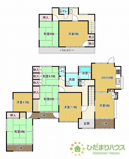 【間取り】 | 筑西市乙　中古戸建 | たくさんのお部屋があり、大切なプライベート空間を素敵に演出できます♪