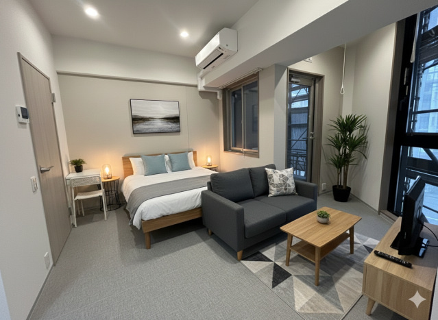 【居間・リビング】Residence Iconn KAWARAMACHI