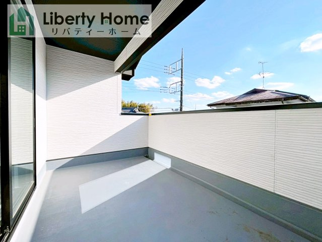 取手市戸頭16期　新築戸建　2号棟のバルコニー