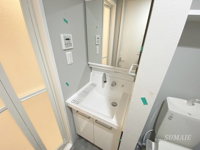 グランカーサさいたま新都心の洗面所|独立洗面台です☆