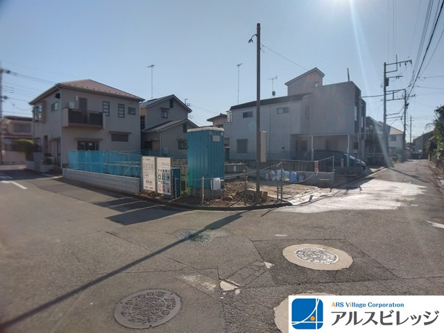 新築/ふじみ野市元福岡2丁目　3期全2棟の前面道路含む現地写真