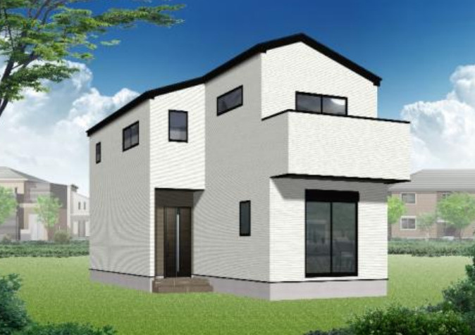 新築/ふじみ野市元福岡2丁目　3期全2棟の外観パース|外観イメージパースです