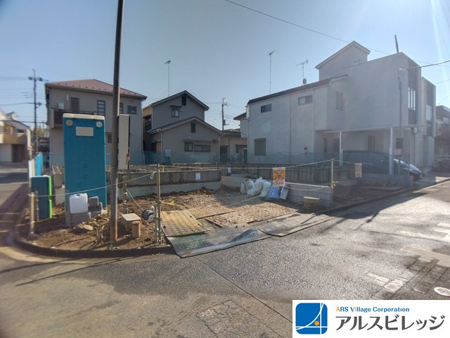 新築/ふじみ野市元福岡2丁目　3期全2棟の前面道路含む現地写真