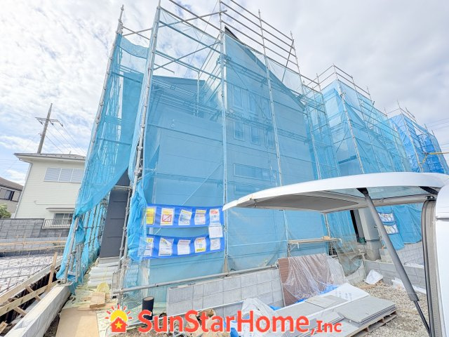 【サンスターホーム】あきる野市瀬戸岡　新築5号棟の外観