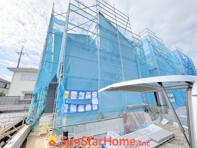 【サンスターホーム】あきる野市瀬戸岡　新築5号棟の外観