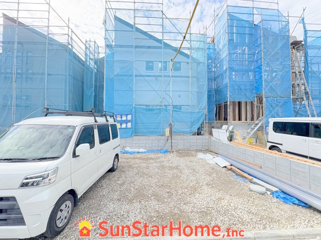 【サンスターホーム】あきる野市瀬戸岡　新築4号棟の駐車場