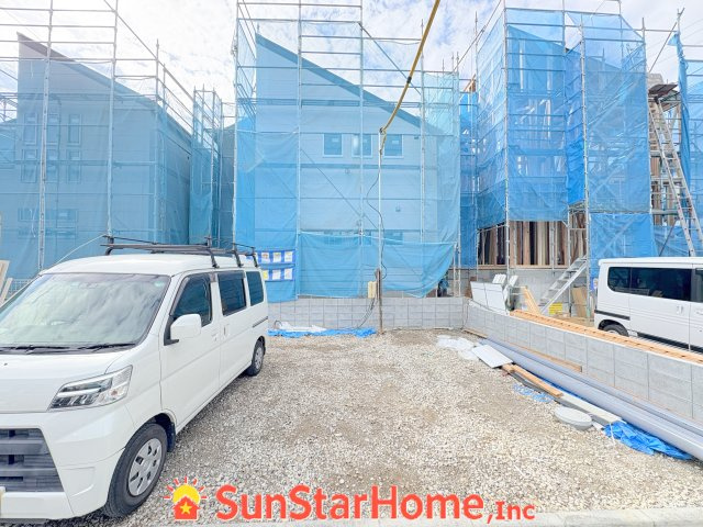 【サンスターホーム】あきる野市瀬戸岡　新築4号棟の駐車場