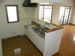 宮崎市一棟マンション　9800万のキッチン