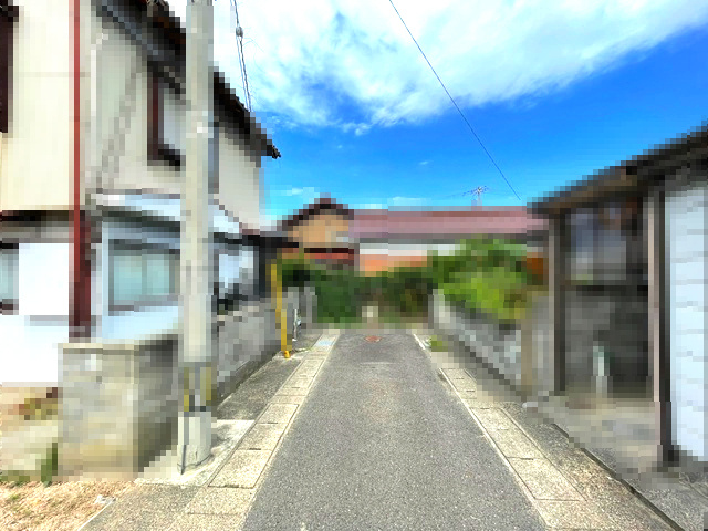 敦賀市三島町二丁目44坪土地の前面道路含む現地写真