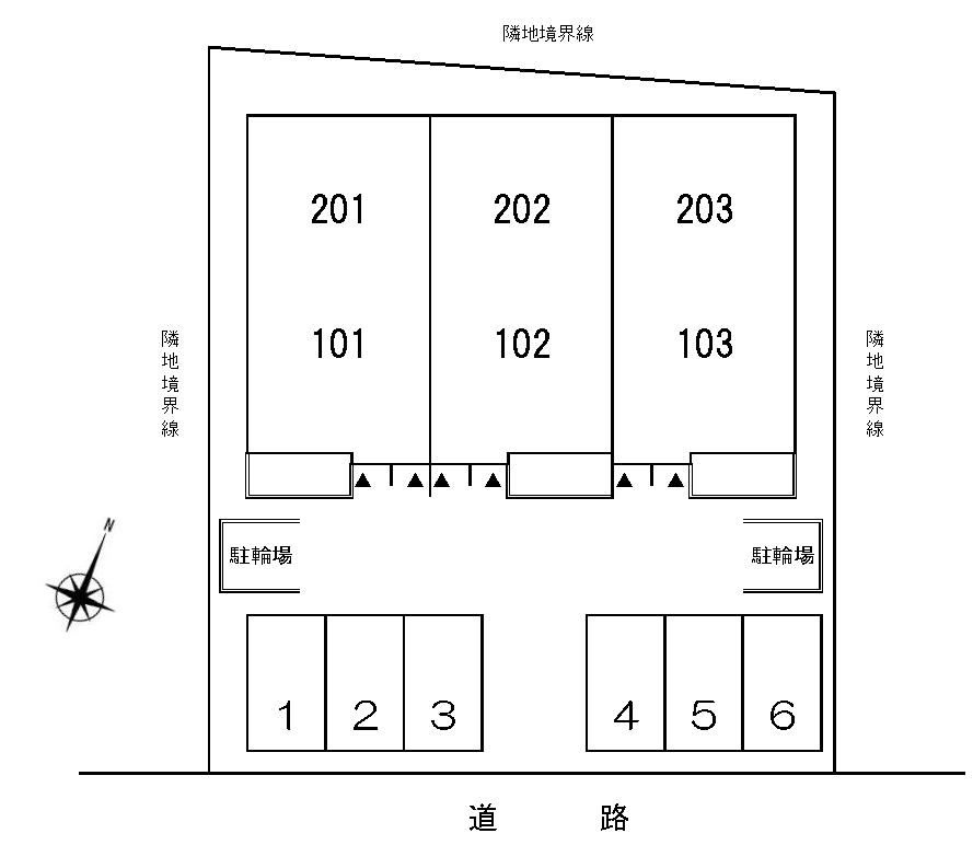 アンジュ　錦の区画図
