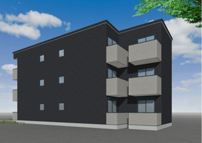 【外観パース】 | 仮称）中央区伊崎C棟