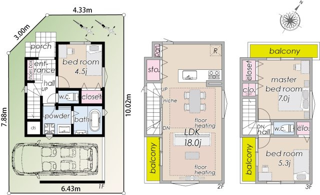 新築分譲［ミラクラス稲毛台町］の間取り