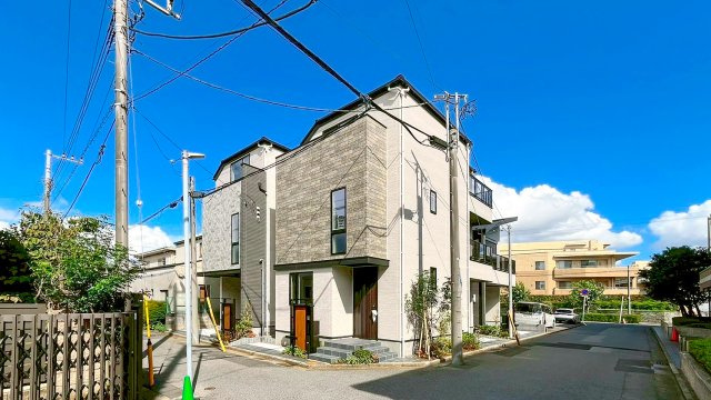 新築分譲［ミラクラス稲毛台町］の前面道路含む現地写真