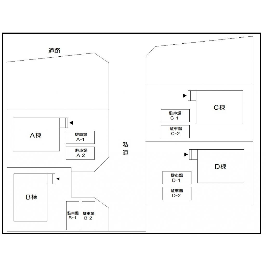 都部戸建貸家　Ｄ棟の地図|フロア図面