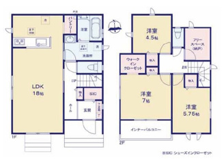 【間取り】 | 読谷村上地（全3棟）B・C号棟 | B号棟　3690万円