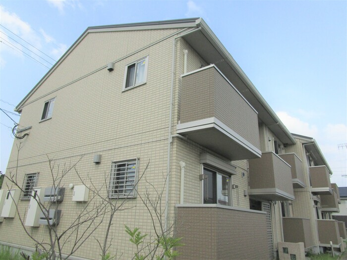 久留米市東櫛原町のアパートの外観|外観は落ち着いています