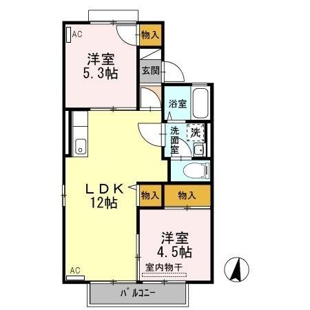 【間取り】 | ボヌールS