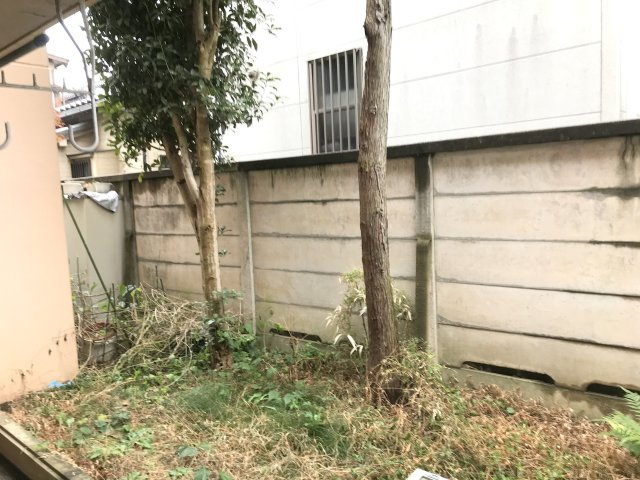 柏桜苑マンションの庭|専用庭