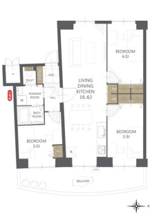 【間取り】名谷7団地34号棟 