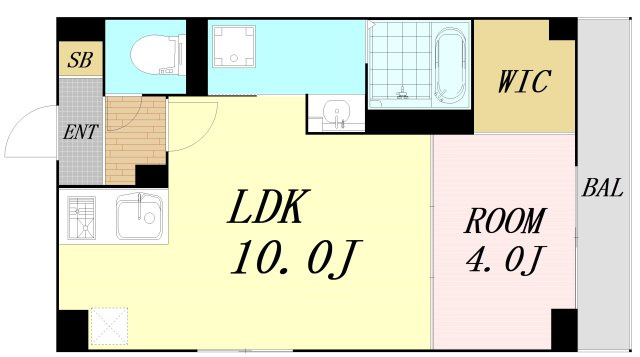 アリビラ鶴橋　仲介手数料無料の間取り