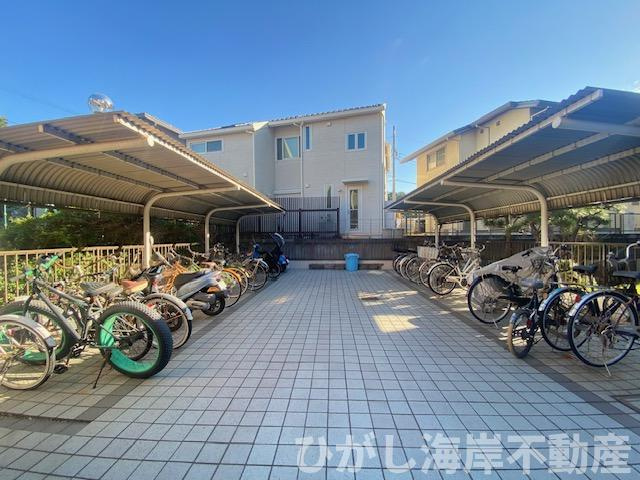 中銀茅ヶ崎マンシオンの駐輪場|敷地内駐輪場