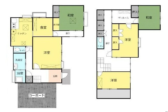 川越市笠幡中古戸建の間取り
