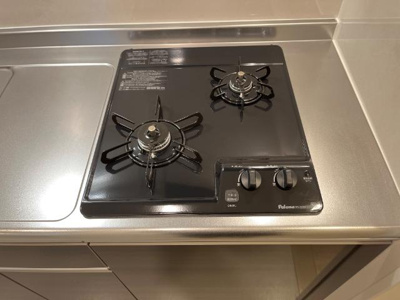 【キッチン】 | 袖ケ浦市蔵波新築マンション | ビルトインコンロ２口（イメージ）