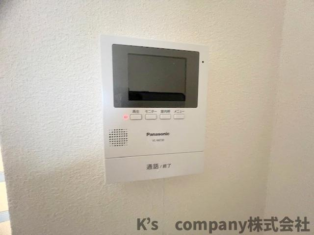 茅ヶ崎市高田1丁目　アルカディア茅ヶ崎Bのセキュリティ|訪問者の顔が確認できるテレビモニター付きインターフォン☆
