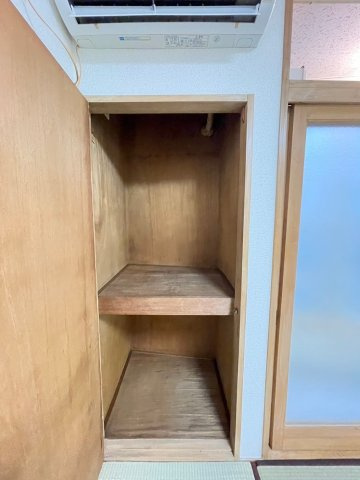 パルセ藍染の収納|写真は別のお部屋になります。