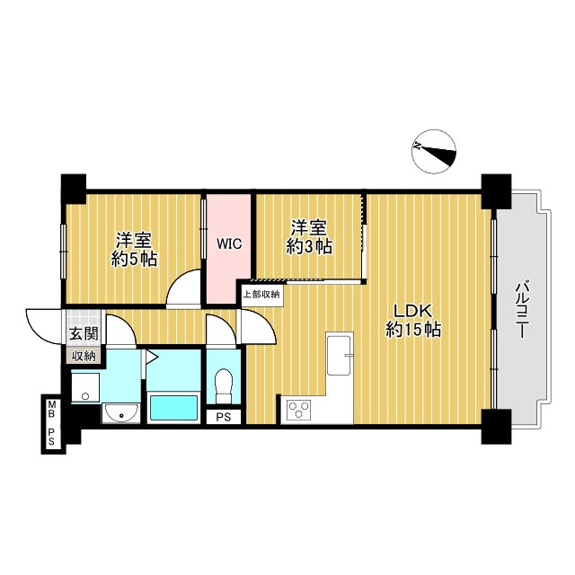 レックスタウン新高弐号館の間取り
