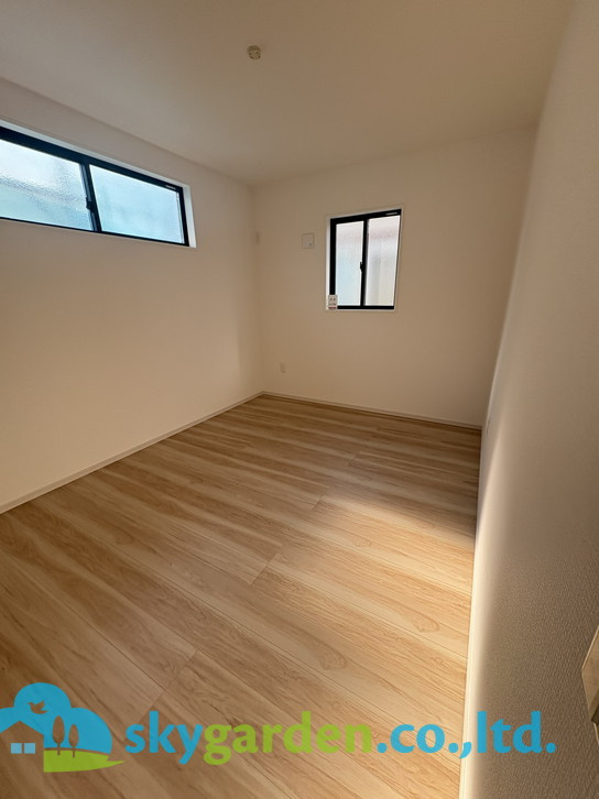 藤沢市片瀬6期　新築戸建　全2棟1号棟の寝室|ゆとりの広さです