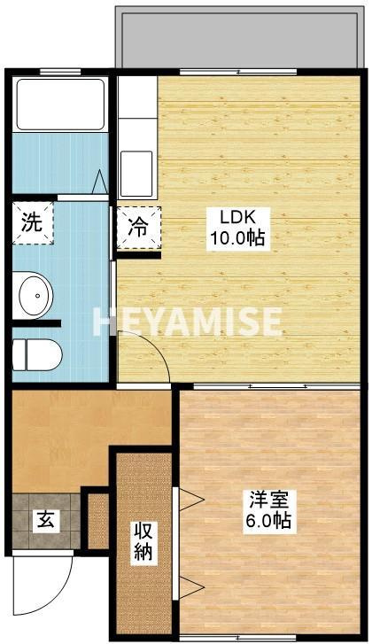 フロンティアB棟の間取り|※同物件同室タイプの写真でございます※現況を優先します※